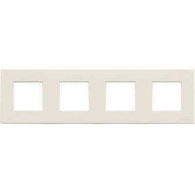 Рамка на 4 поста ABB Zenit, немецкий стандарт (белый) 2CLA227190N1001 + 2CLA227190N1001 + 2CLA227190N1001 + 2CLA227190N1001 + 2CLA227400N1101