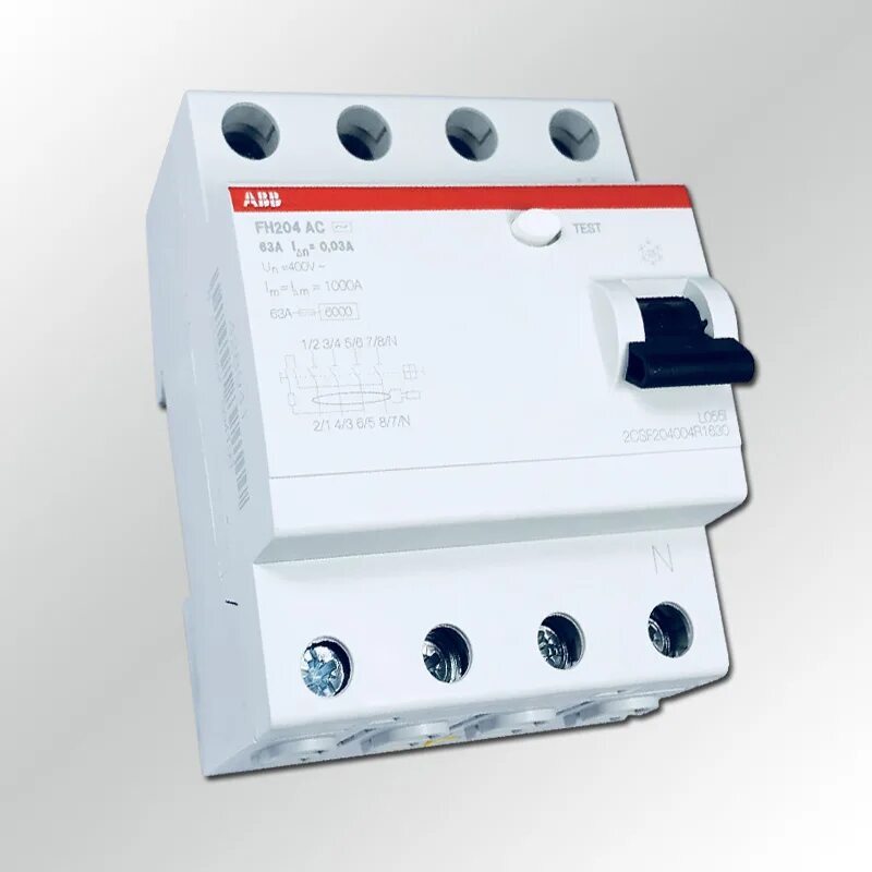 ABB F204 AC-125/0,3 УЗО 4-x полюсное 125А 300мА 230/400В 2CSF204101R3950 Селективное 63а в Москве