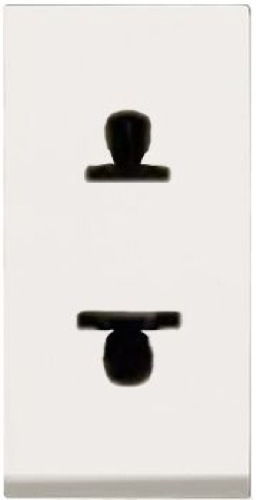 Розетка без заземления (узкая, 1 модуль) ABB Zenit (Белый) 2CLA213501N1101