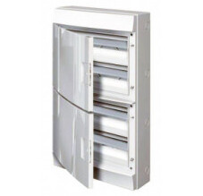 ABB Mistral IP41 Бокс накладной белый с белой дверцей 72М с клеммой в Москве