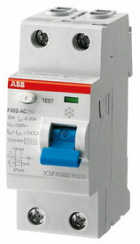 ABB F202 AC-40/0,1 УЗО 2-x полюсное 40А 100мА 10кА тип AC 230В 2CSF202001R2400 50а в Москве