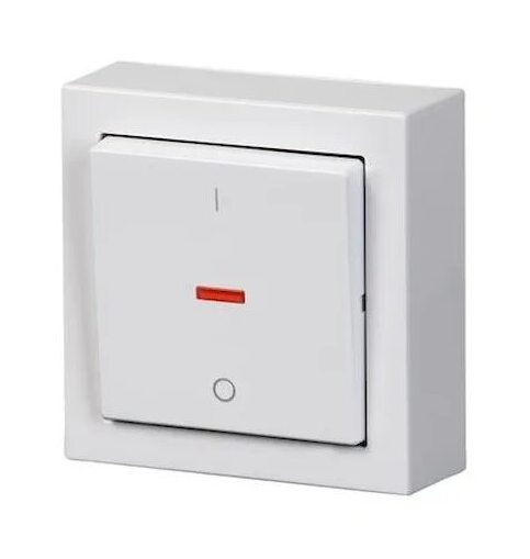 ABB Levit белый / белый Выключатель 1-но клавишный двухполюсный в Москве