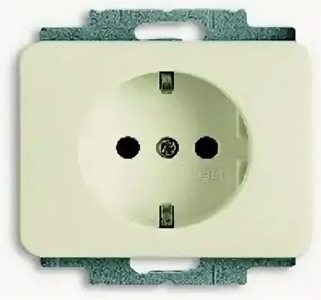 ABB Basic 55 Розетка 2Р+Е 16А 250В IP44 в сборе Слоновая кость 2018-0-1504 (20 EUCKD-92) в Москве