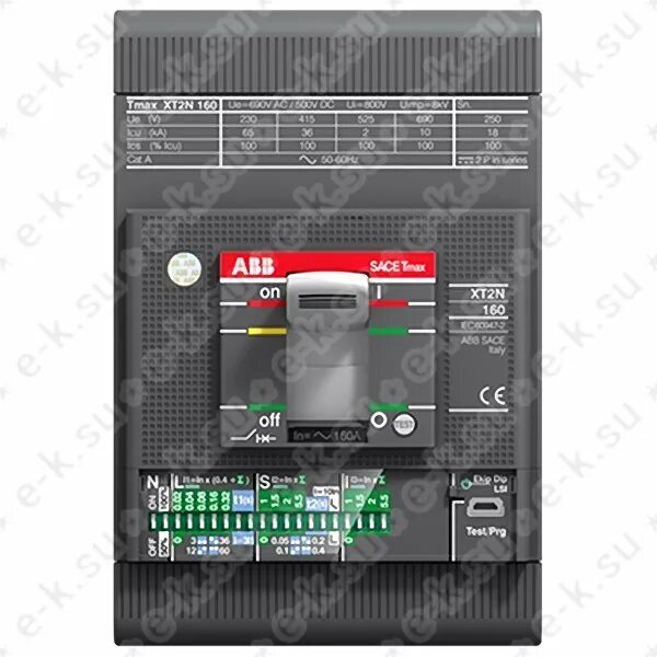 ABB Tmax XT Выключатель автоматический XT2H 160 TMD 2,5-25 3p F F в Москве