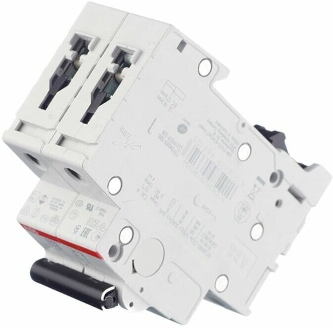 ABB S202 B6 Автоматический выключатель 2-х полюсный 6А с хар.B 230В 6кА 2CDS252001R0065 в Москве
