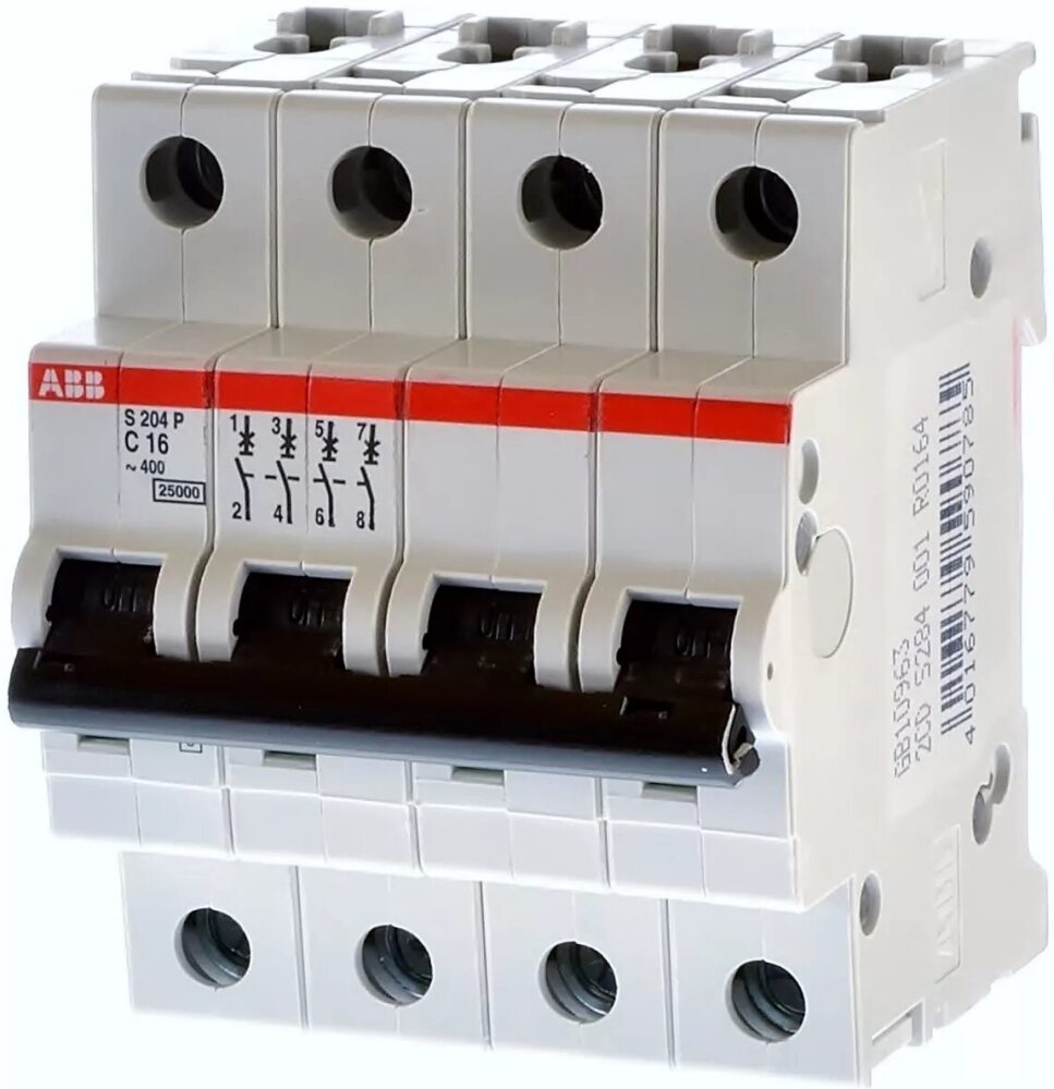 ABB S202 B25 Автоматический выключатель 2-х полюсный 25А с хар. B 6кА 2CDS252001R0255 номин. напряжение: 400 В, характеристика срабатывания-кривая тока: B, возможна дополнительная комплектация: Да в Москве