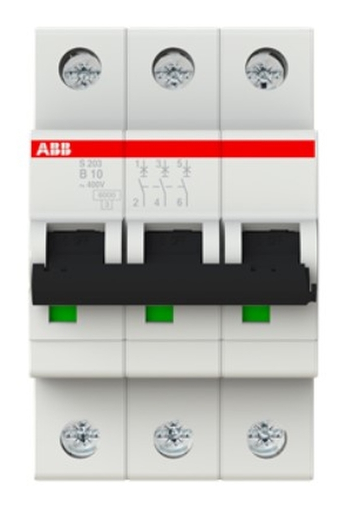 ABB S203 Автоматический выключатель 3P 1A (C) 6kA в Москве