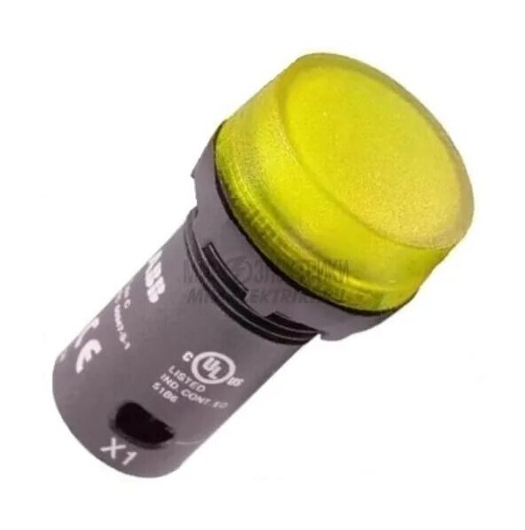 Патрон MLBL-07Y со встроенным светодиодом желтый 230В AC ABB в Москве