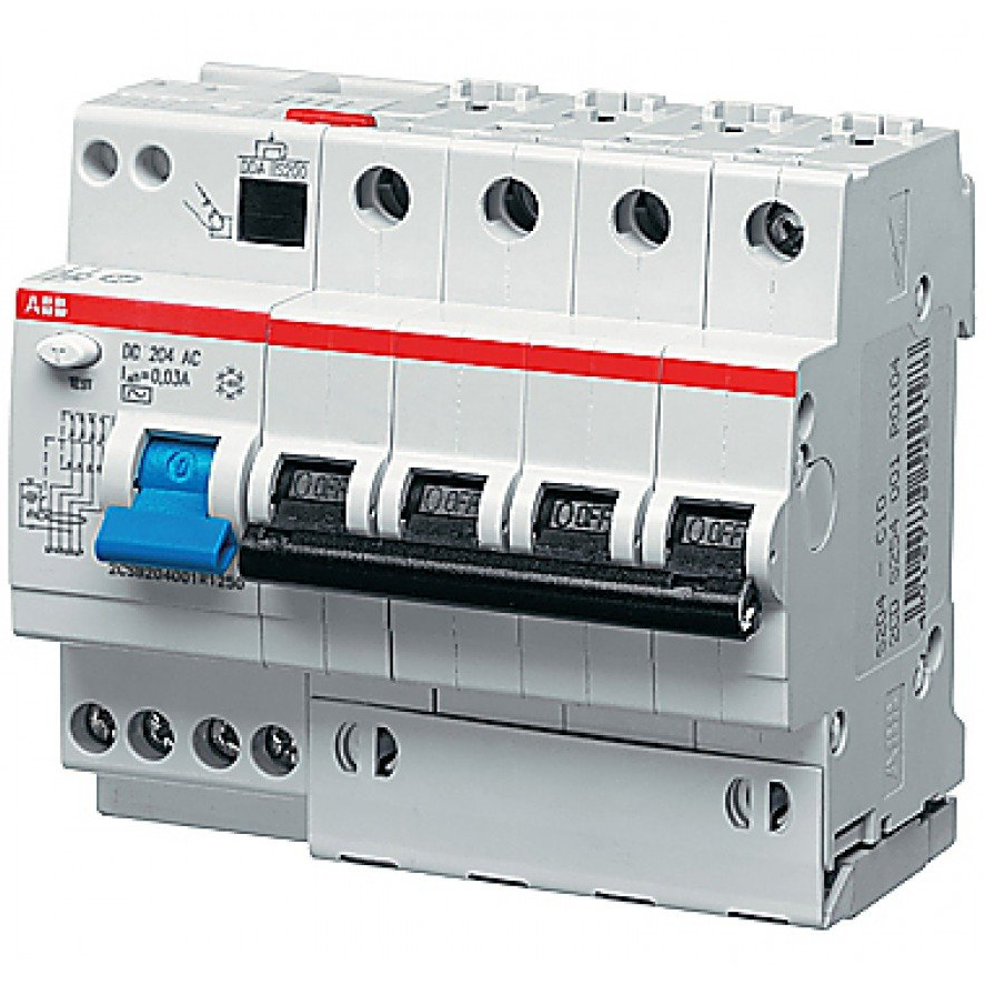 ABB DS204 Дифференциальный автомат. выкл. 4P 40А, 30mA 6kA (АС) в Москве