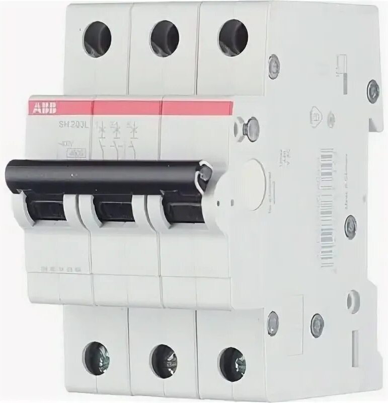 ABB S203 C20 Автоматический выключатель 3-х полюсный 20А 6кА с хар. 2CDS253001R0204 ms165 42 в Москве
