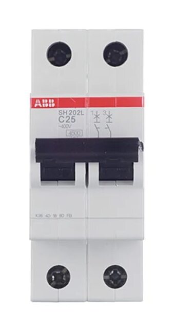 ABB SH202L C40 Автоматический выключатель 2P 40А (С) 4,5 кА двухполюсный 2 полюсный (2cds242001r0404) в Москве