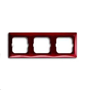 Рамка тройная ABB Basic 55, красная 2CKA001725A1518