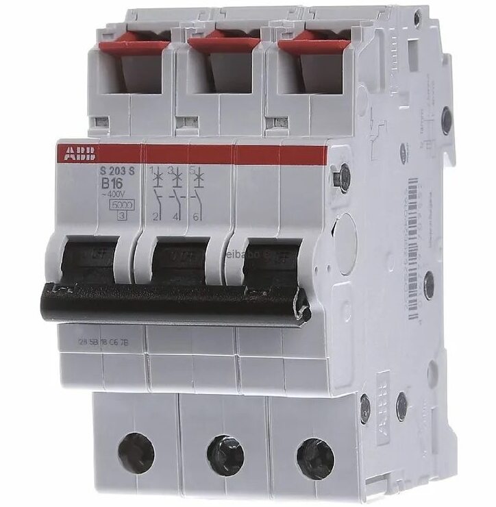 ABB S204 C2 Автоматический выключатель 4x полюсный 3P+N на 2А 6кА тип АС 230/400В 2CDS254001R0024 силовой 250А A2C TMF160 1600 3p FF в Москве