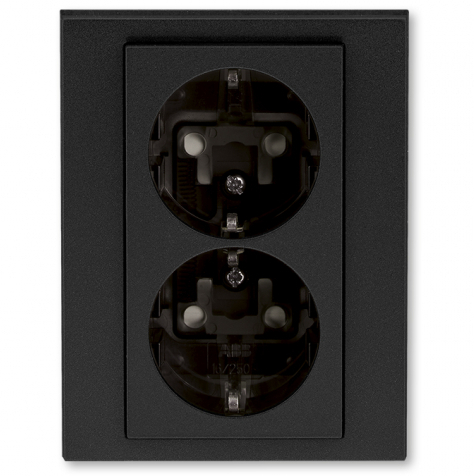 ABB Levit 2CHH203457A6018 Розетка с заземляющим контактом (16 А, шторки, под рамку, скрытая установка, кофе макиато/белый) в Москве