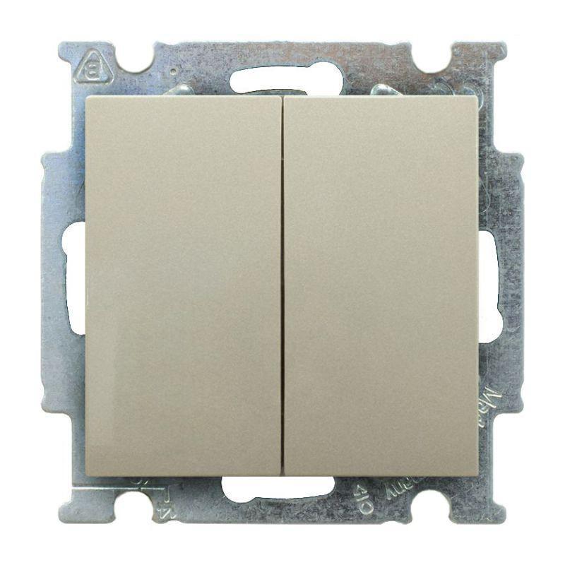 ABB BJB Basic 55 Шамп Переключатель 2-х клавишный в Москве