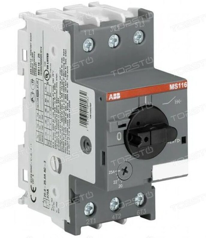 ABB MS116-4.0 50kA (регулир.2.5A-4.0A) Автомат защиты электродвигателей описание в Москве