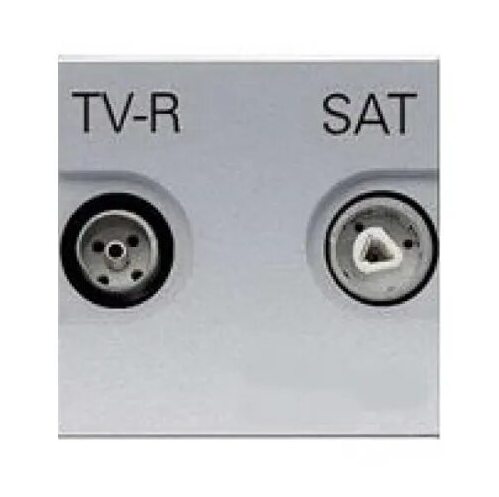 ABB Zenit Розетка телевизионная TV-R-SAT одиночная с накладкой шампань (N2251.3 CV) в Москве
