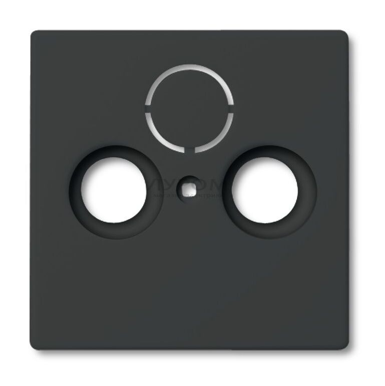 Розетка телевизионная TV-R, проходная, ABB Basic 55, цвет Chateau-Черный в Москве