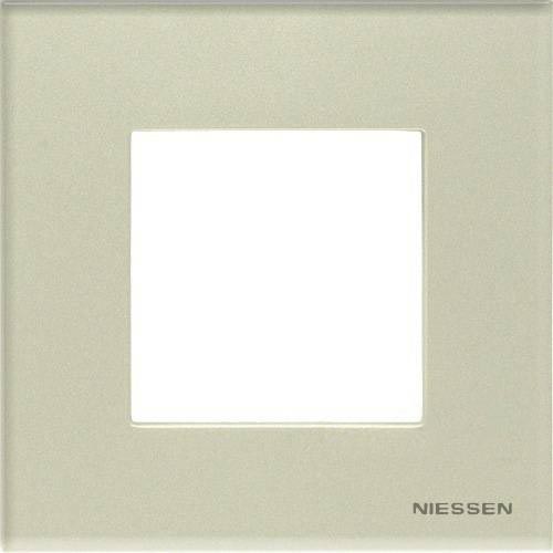 Рамка на 1 пост ABB Zenit, немецкий стандарт (жемчужное стекло) 2CLA227190N1001 + 2CLA227100N3501