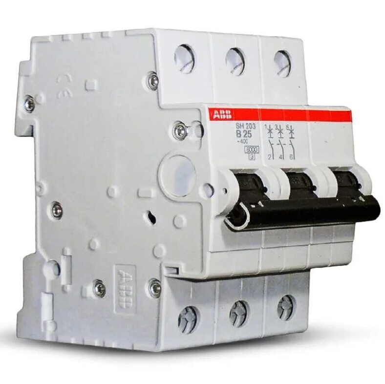 ABB SH203L C6 Автоматический выключатель 3-x полюсный 6А 4.5кА с хар. С 2CDS243001R0064 в Москве