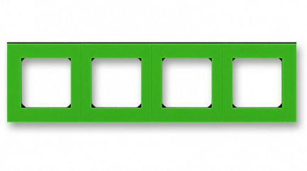 ABB Levit M Рамка 4 поста антрацит / дымчатый чёрный 2CHH015040A6063 в Москве