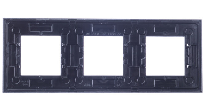 ABB Zenit рамка 3-ная, цвет стекло черное, арт. N2273 CN в Москве