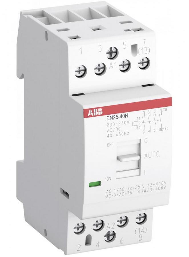 EN25-40N-06 Модульный контактор 4НО 25А 230В AC/DC, ABB 1SAE232111R0640 в Москве