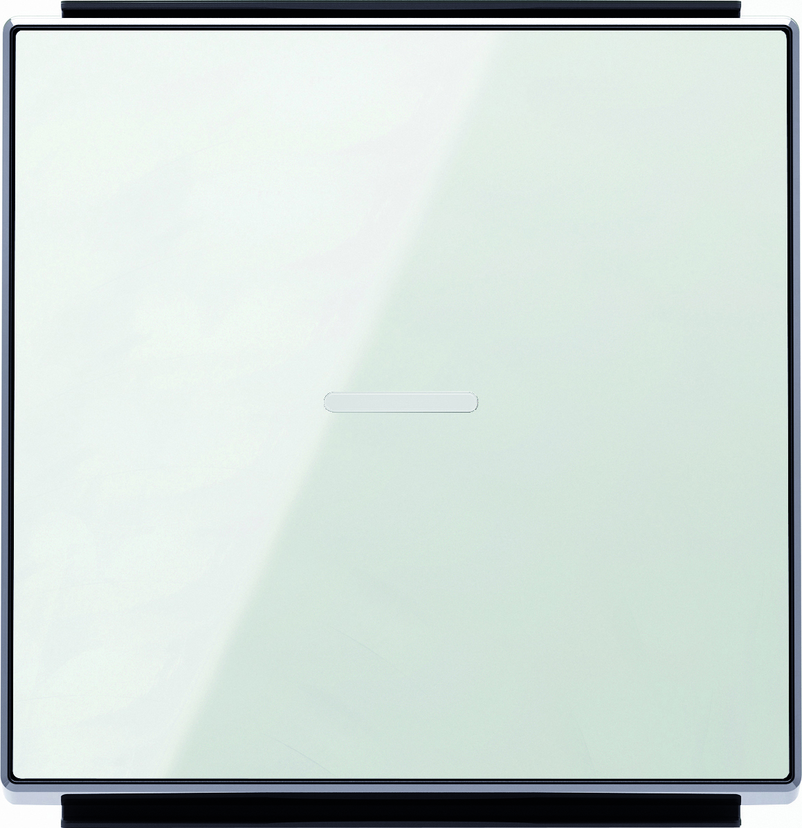 Переключатель одноклавишный с подсветкой ( c 2-х мест) ABB Sky, 10 А, белое стекло 2CLA810200A1001 + 2CLA850130A2101 + 2CLA819202A1001