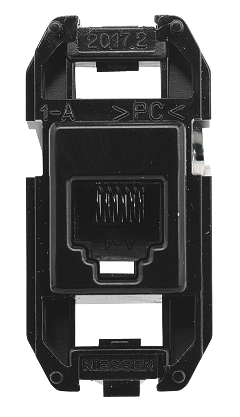 Разъём телекоммуникационный на 6 контактов, тип RJ12 2CLA201720A1001