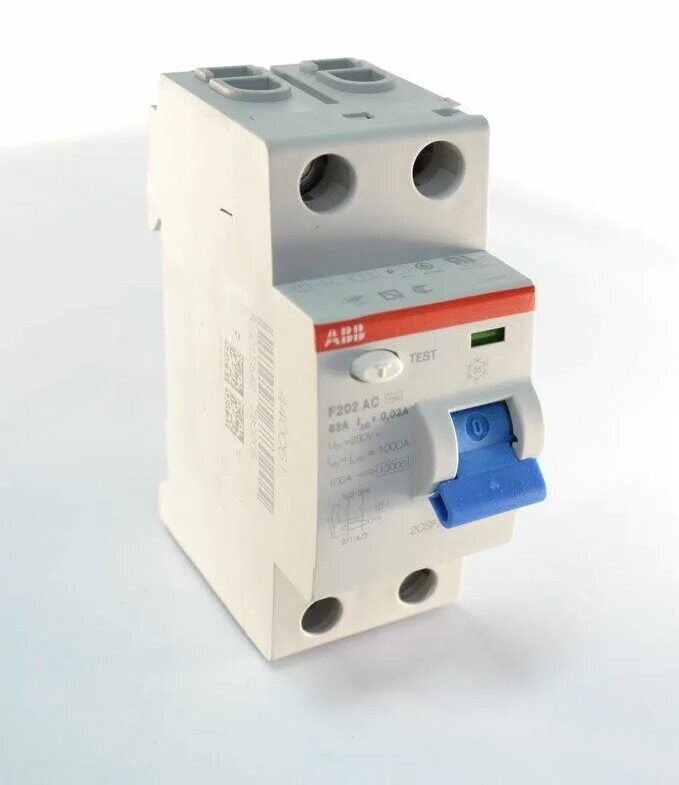 Выключатель дифференциальный (УЗО) F202, 2P, 25A, 30мА, электромеханический, тип АС, ABB (2CSF202001R1250) УЗО 16А 10МА в Москве