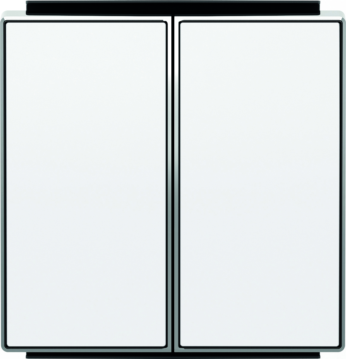 Выключатель двухклавишный ABB Sky, 10 А, белый 2CLA811100A1001 + 2CLA851100A1101