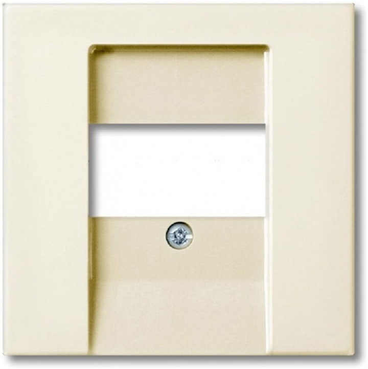 ABB BASIC 55 Накладка на розетку телефонно-компьютерную 1 пост белая (1753-0-0096) в Москве