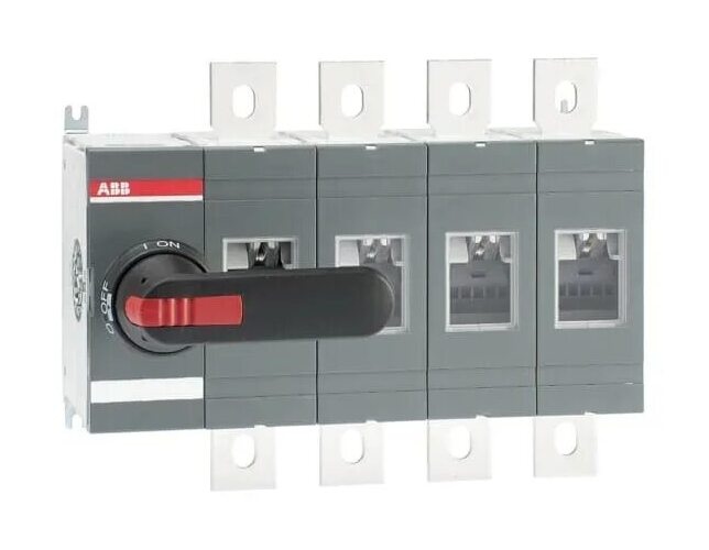 Abb SGC Рубильник OT200ES04 до 200А 4-полюсный бок. управление (без ручки) в Москве