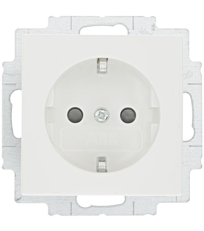 ABB Basic 55 Розетка с/з с безвинтовыми клеммами 16А белый (2011-0-3855) в Москве