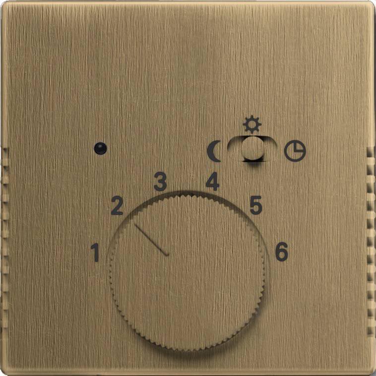 Терморегулятор c датчиком пола (античная латунь) 2CKA001710A4088 + 2CKA001032A0498