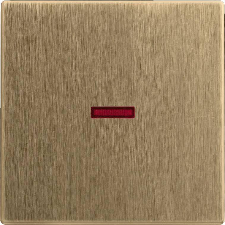 Переключатель одноклавишный с подсветкой (вкл/выкл с 2-х мест) (античная латунь) 2CKA001012A2194 + 2CKA001751A3118