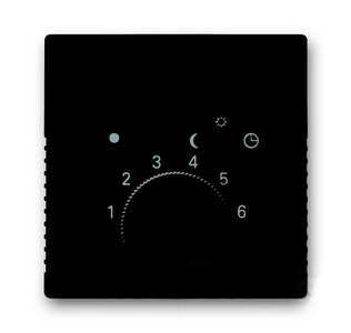 Терморегулятор теплого пола ABB Basic 55, шато-черный 2CKA001032A0498 + 2CKA001710A3935