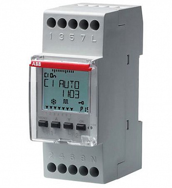 ABB D2 Реле времени цифровое недельное 2-канальное 2НО/НЗ 2CSM256313R0621 в Москве