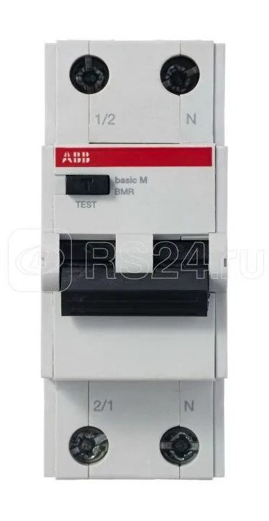 BMR415C25 дифавтомат 1P+N 25А C 4.5kA 30мA AC ABB 2CSR645041R1254 в Москве