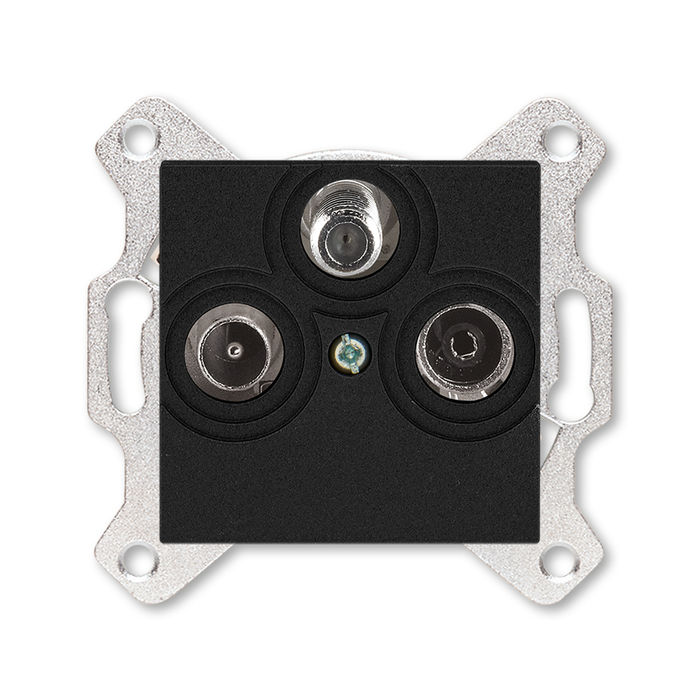 Розетка TV-R-SAT единственная ABB Levit антрацит 2CHH083303A6063