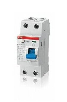 ABB F202 A-63/0.03 УЗО 2-х полюсное 63А 30мА тип А 230В 2CSF202101R1630 Дифавтомат в Москве