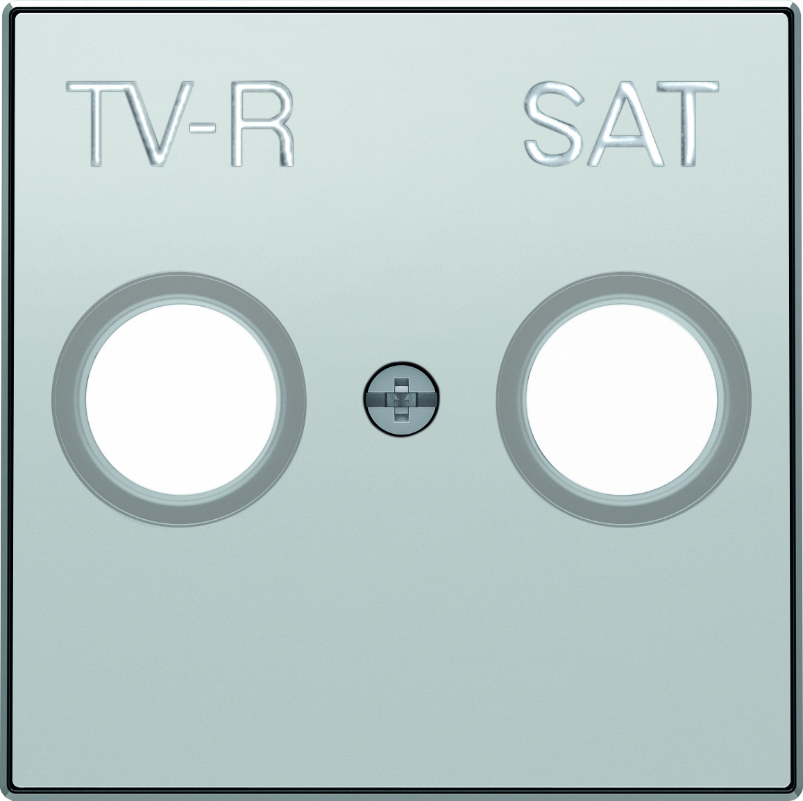 ABB SKY Серебристый алюминий Накладка для TV-R-SAT розетки 2CLA855010A1301