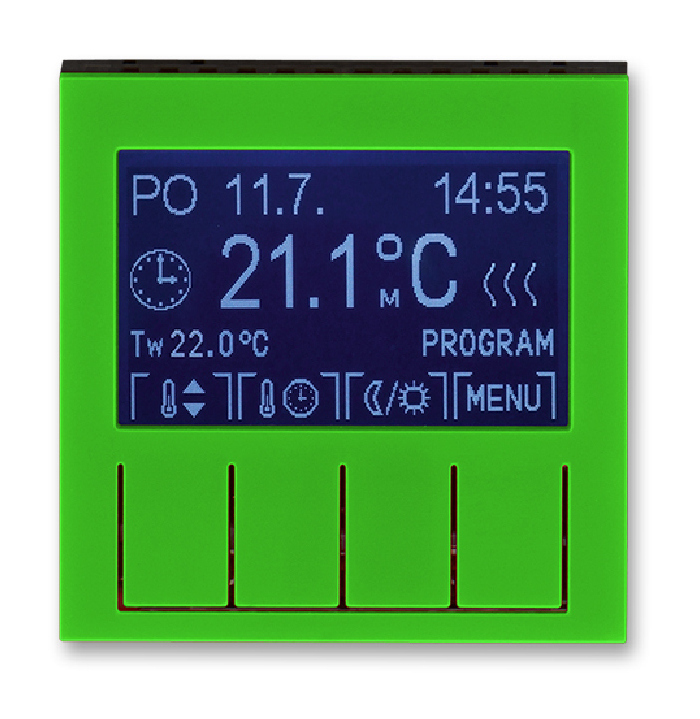 ABB Levit Терморегулятор универсальный программируемый жёлтый-дымчатый чёрный, 2CHH911031A4064 в Москве
