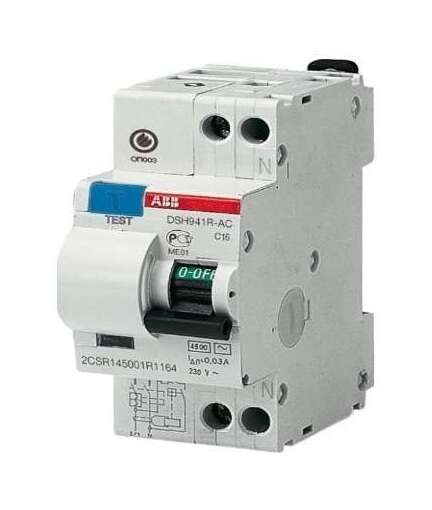 ABB DS201 2CSR245080R1064 Автоматический выключатель дифференциального тока однополюсный+N 6А (тип AC, 4.5 кА) в Москве