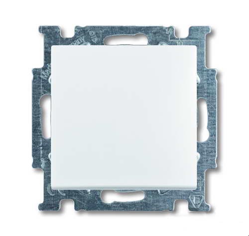 Выключатель одноклавишный ABB Basic 55, альпийский белый 2CKA001012A2139