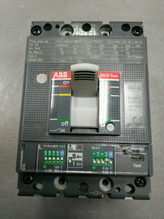 ABB Tmax XT Расцепитель защиты MA 100 Im=600…1400 XT2 3p в Москве