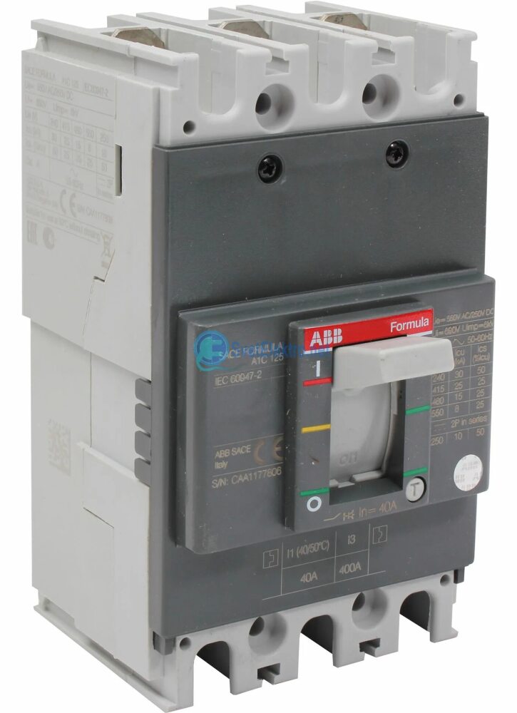 ABB 1SDA070334R1 TMF Автоматический выключатель A2C 250 160-1600 3p F F 25кА в Москве