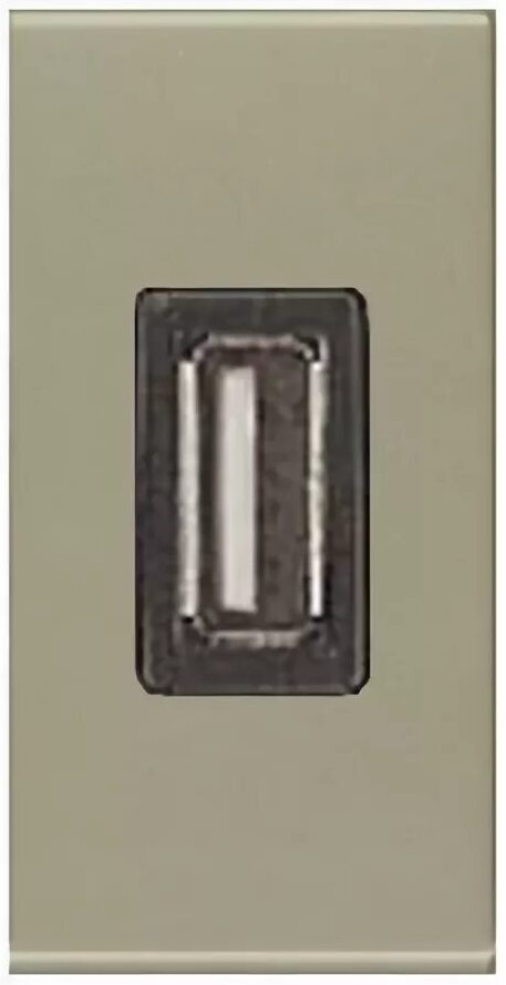 ABB Zenit 2CLA228500N1901 Зарядное устройство (2хUSB, под рамку, скрытая установка, шампань) в Москве