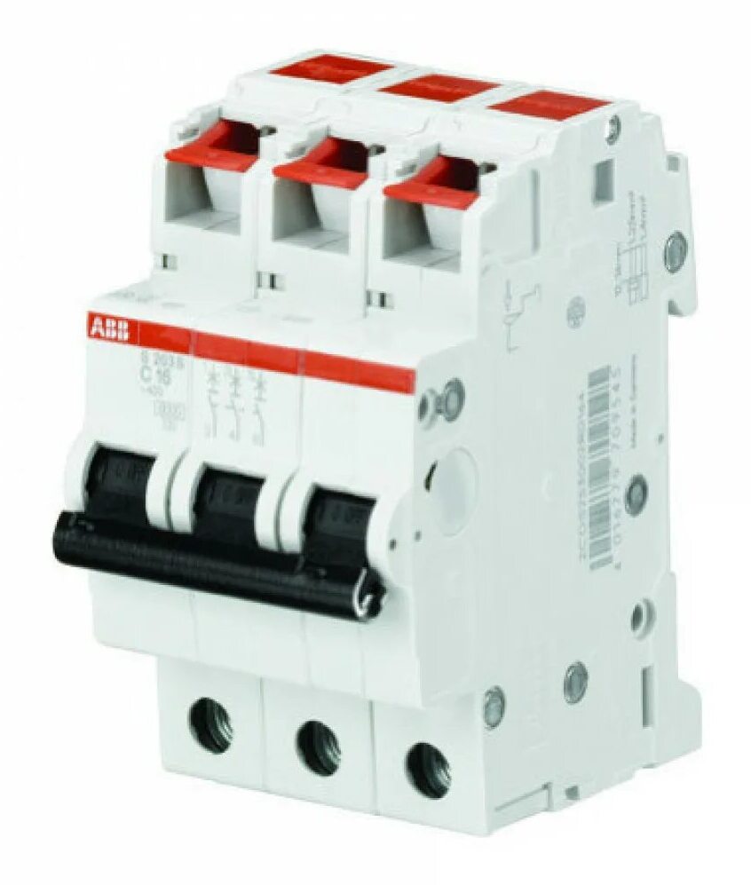 ABB S203 Автоматический выключатель 3P 13А (B) 6kA 2CDS253001R0135 в Москве