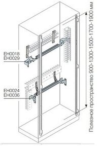 DIN-рейка Ш=600мм 18мод+фронт кронштейн EH0018 ABB тип: монтажная рейка (DIN-рейка/ G-рейка/ со спец. профилем), высота: 105 мм, ширина: 105 мм в Москве